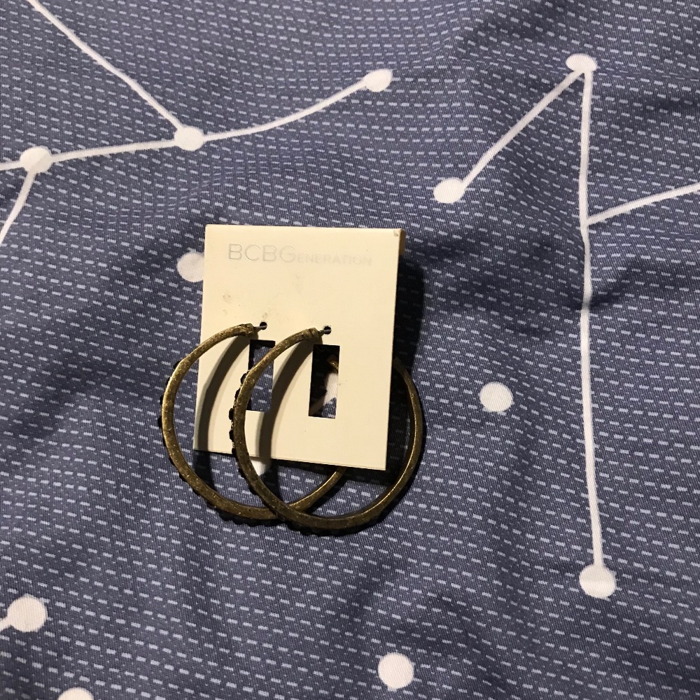 BCBG hoop earrings